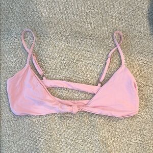 L*Space Pink Triangle Swim Top